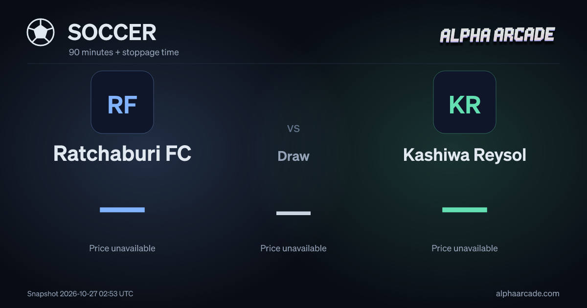 SOCCER: Ratchaburi FC — / Draw — / Kashiwa Reysol —