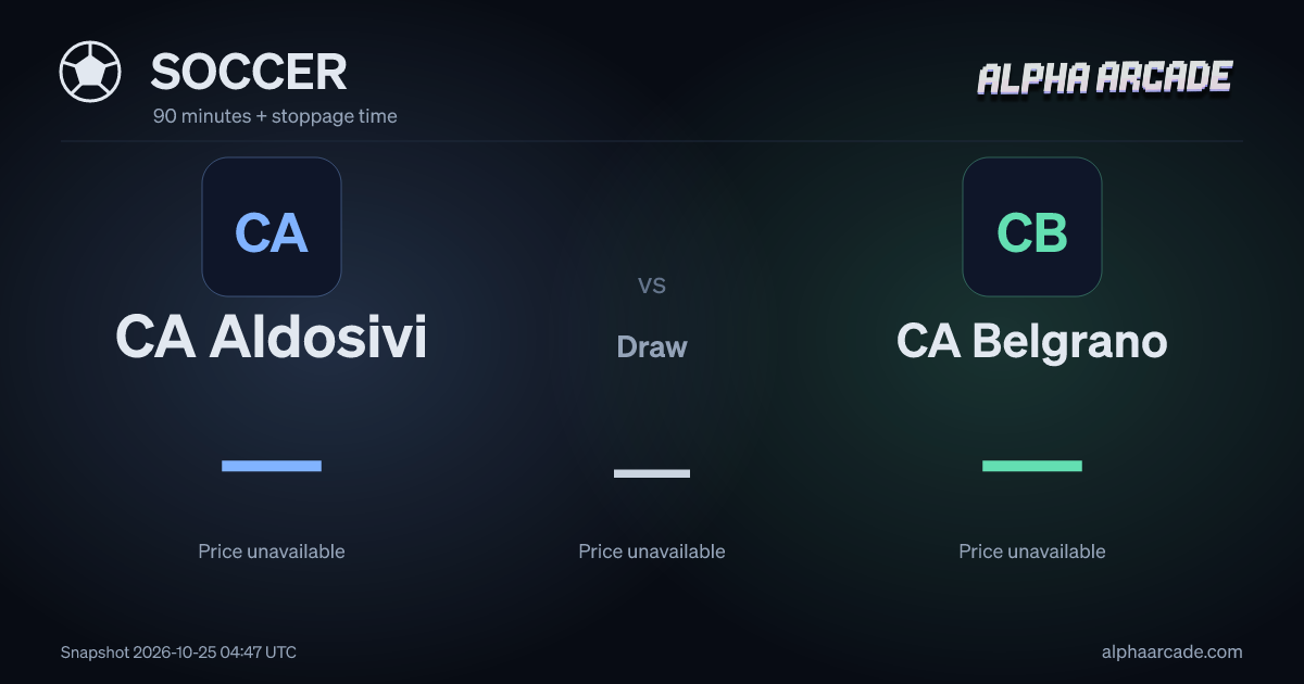 SOCCER: CA Aldosivi — / Draw — / CA Belgrano —