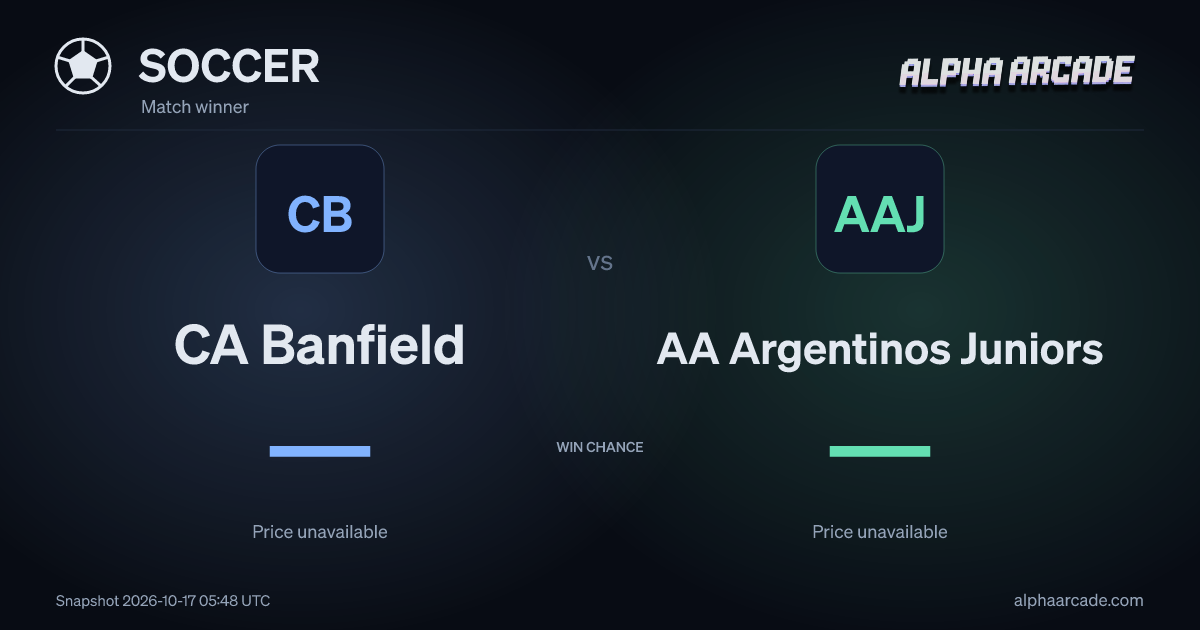 SOCCER: CA Banfield — / AA Argentinos Juniors —