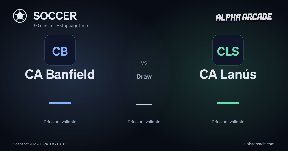 SOCCER: CA Banfield — / Draw — / CA Lanús —