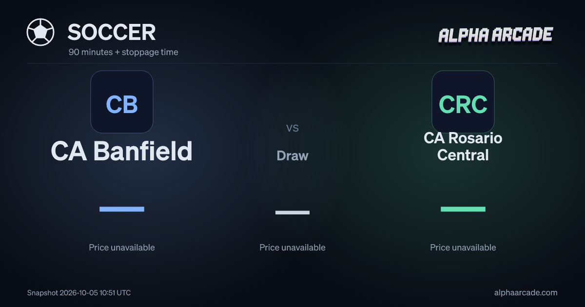SOCCER: CA Banfield — / Draw — / CA Rosario Central —