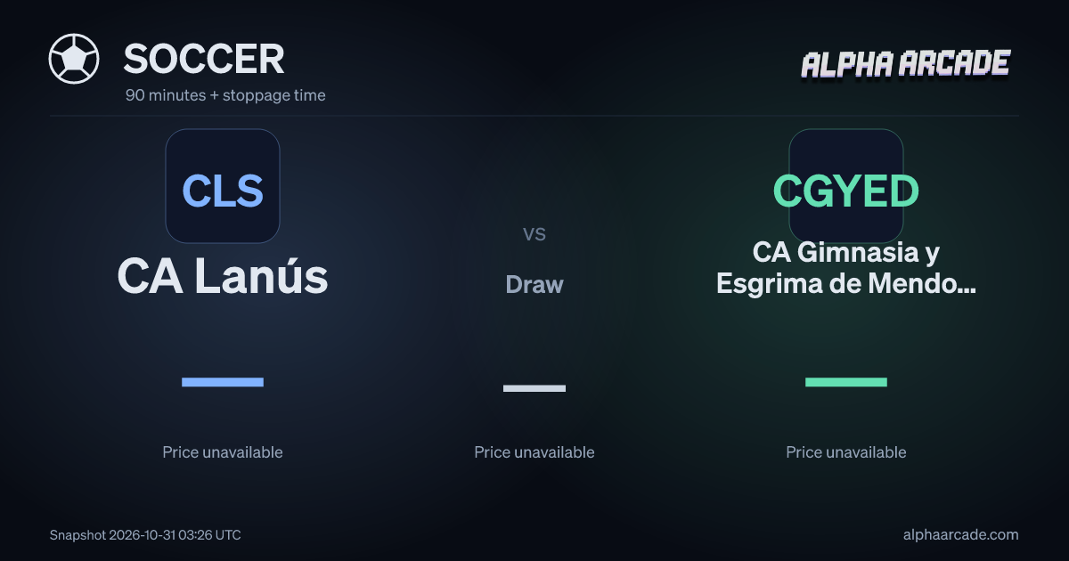 SOCCER: CA Lanús — / Draw — / CA Gimnasia y Esgrima de Mendoza —