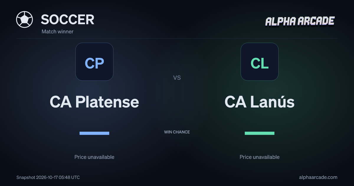 SOCCER: CA Platense — / CA Lanús —