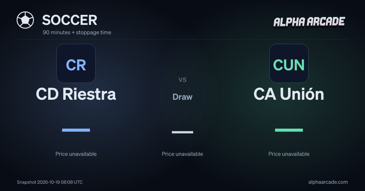 SOCCER: CD Riestra — / Draw — / CA Unión —