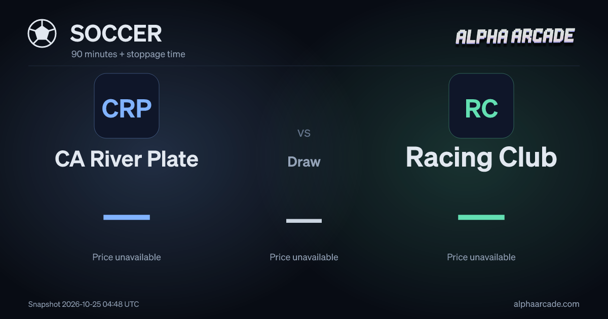 SOCCER: CA River Plate — / Draw — / Racing Club —