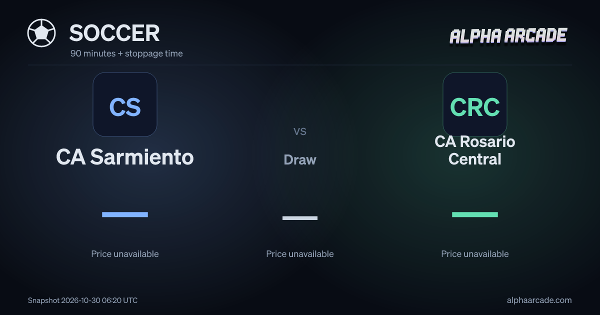 SOCCER: CA Sarmiento — / Draw — / CA Rosario Central —
