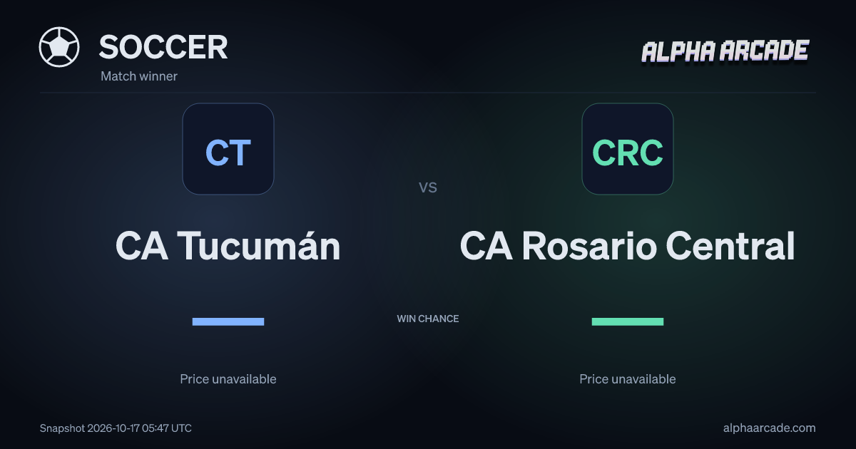 SOCCER: CA Tucumán — / CA Rosario Central —