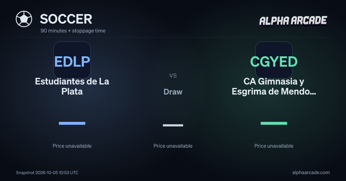 SOCCER: Estudiantes de La Plata — / Draw — / CA Gimnasia y Esgrima de Mendoza —