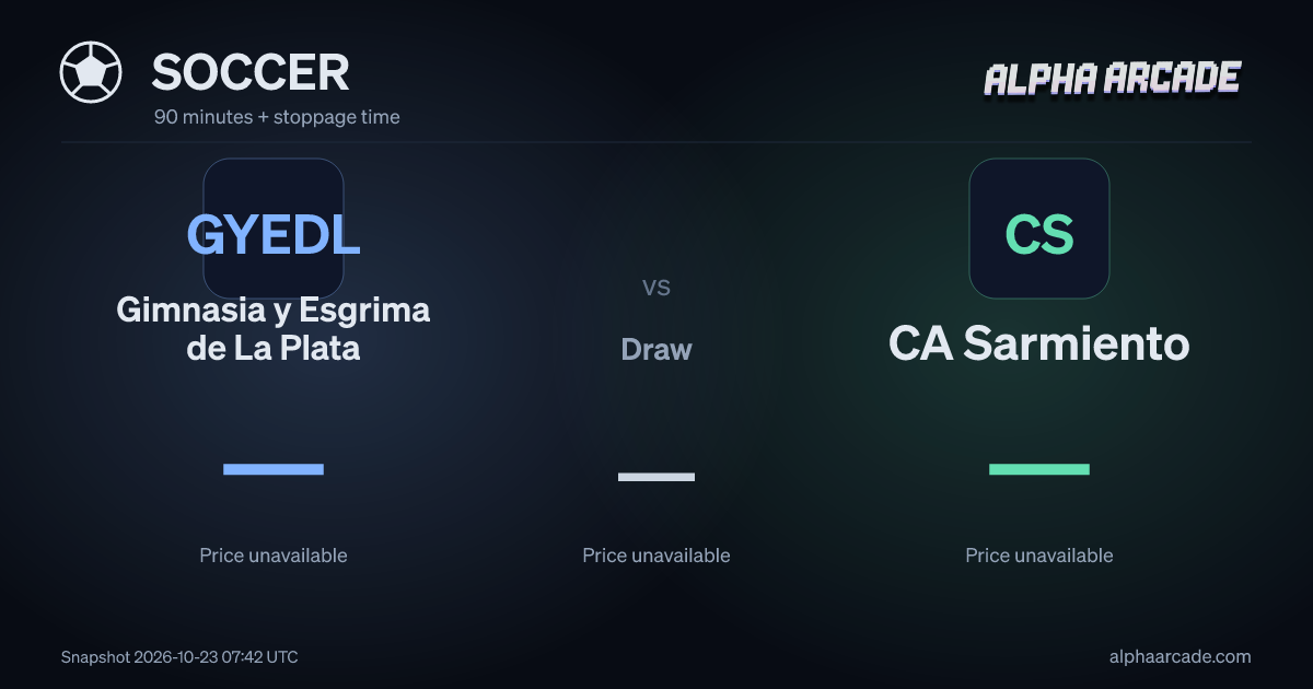SOCCER: Gimnasia y Esgrima de La Plata — / Draw — / CA Sarmiento —