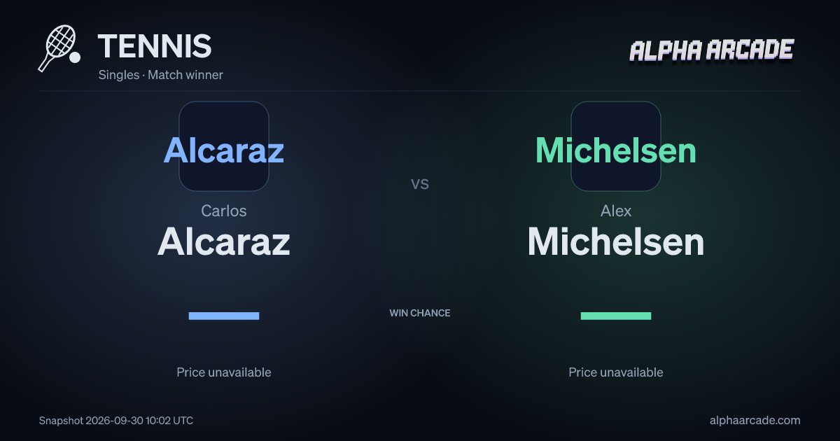 TENNIS: Carlos Alcaraz — / Alex Michelsen —