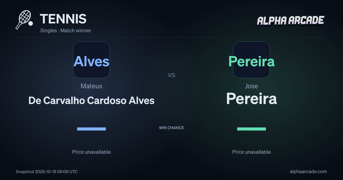 TENNIS: Mateus De Carvalho Cardoso Alves — / Jose Pereira —