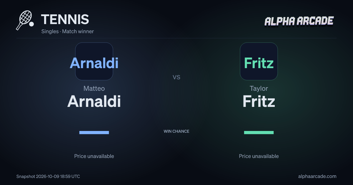 TENNIS: Matteo Arnaldi — / Taylor Fritz —