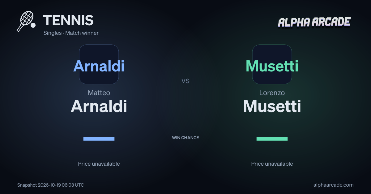 TENNIS: Matteo Arnaldi — / Lorenzo Musetti —