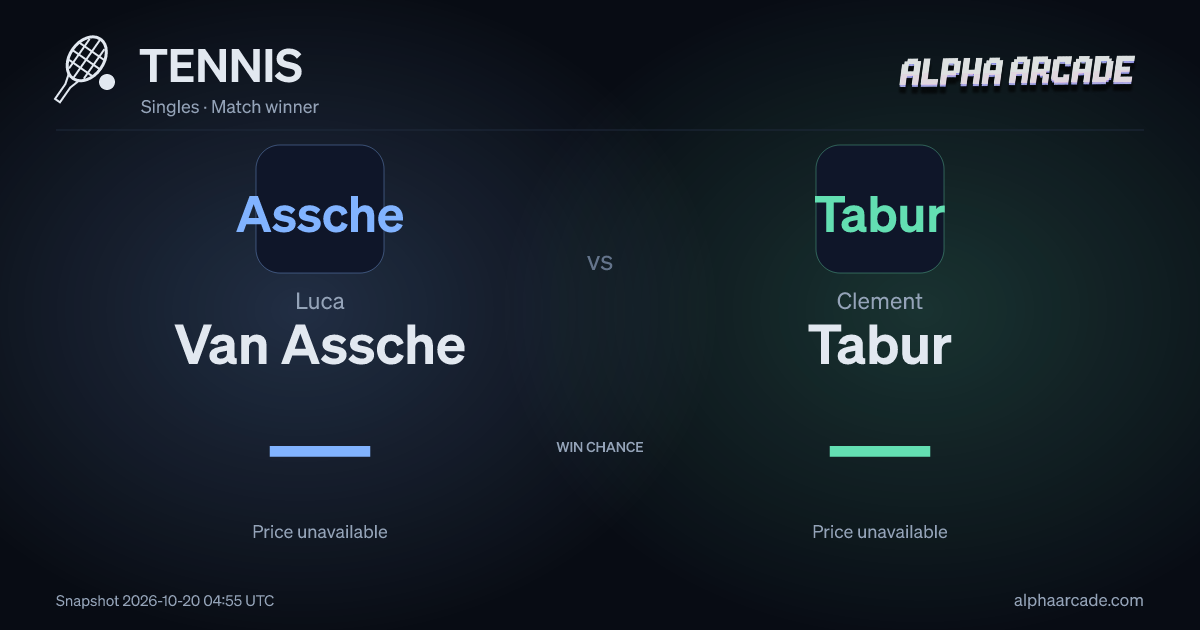 TENNIS: Luca Van Assche — / Clement Tabur —