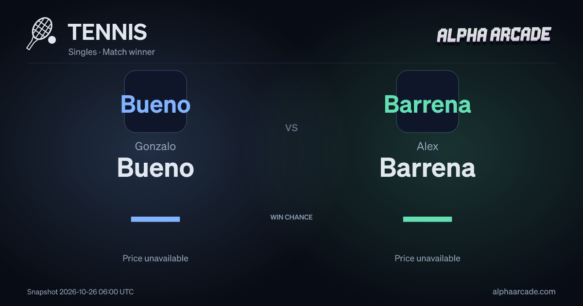 TENNIS: Gonzalo Bueno — / Alex Barrena —