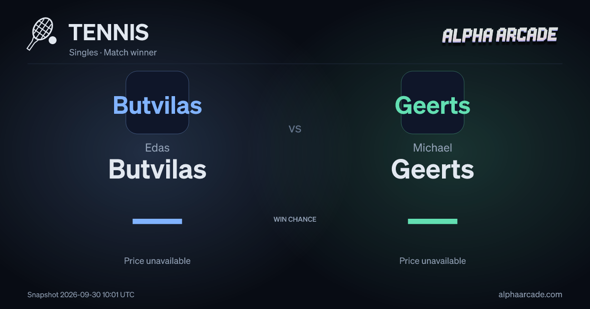 TENNIS: Edas Butvilas — / Michael Geerts —