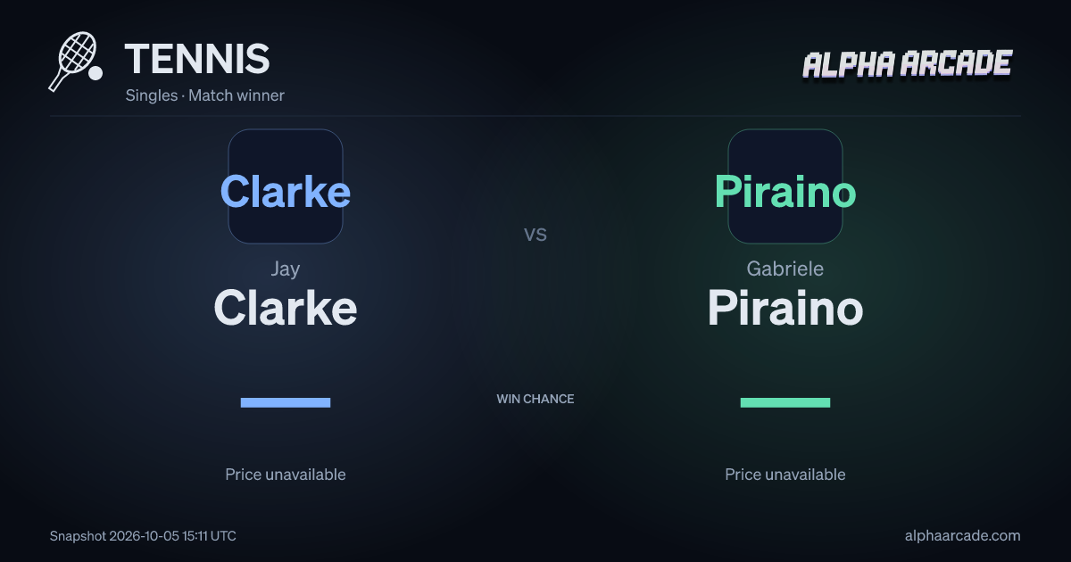 TENNIS: Jay Clarke — / Gabriele Piraino —