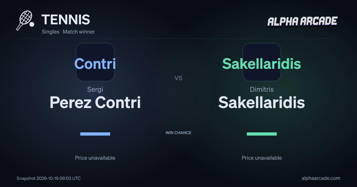 TENNIS: Sergi Perez Contri — / Dimitris Sakellaridis —