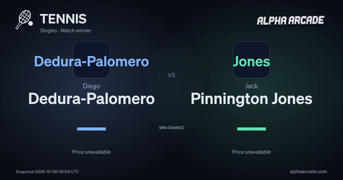 TENNIS: Diego Dedura-Palomero — / Jack Pinnington Jones —