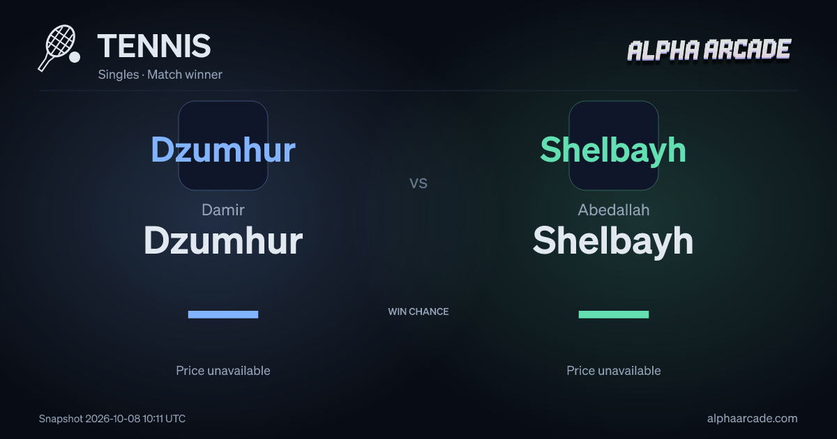TENNIS: Damir Dzumhur — / Abedallah Shelbayh —