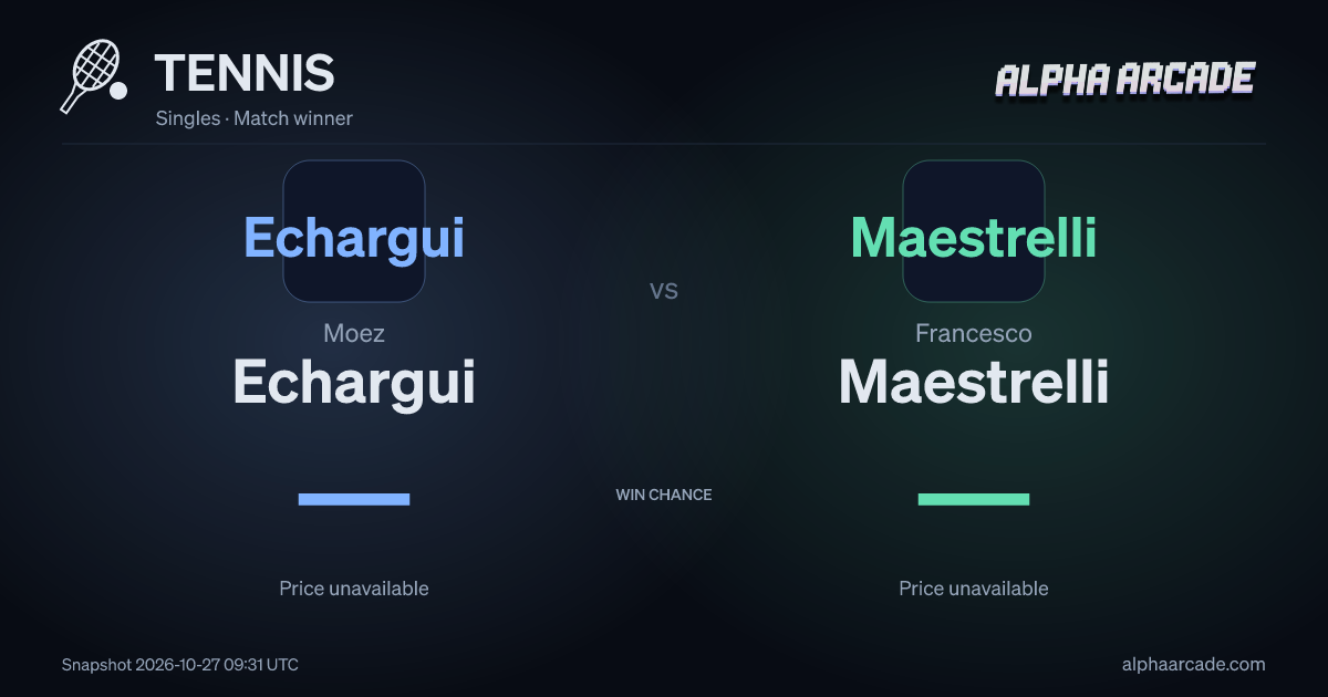 TENNIS: Moez Echargui — / Francesco Maestrelli —