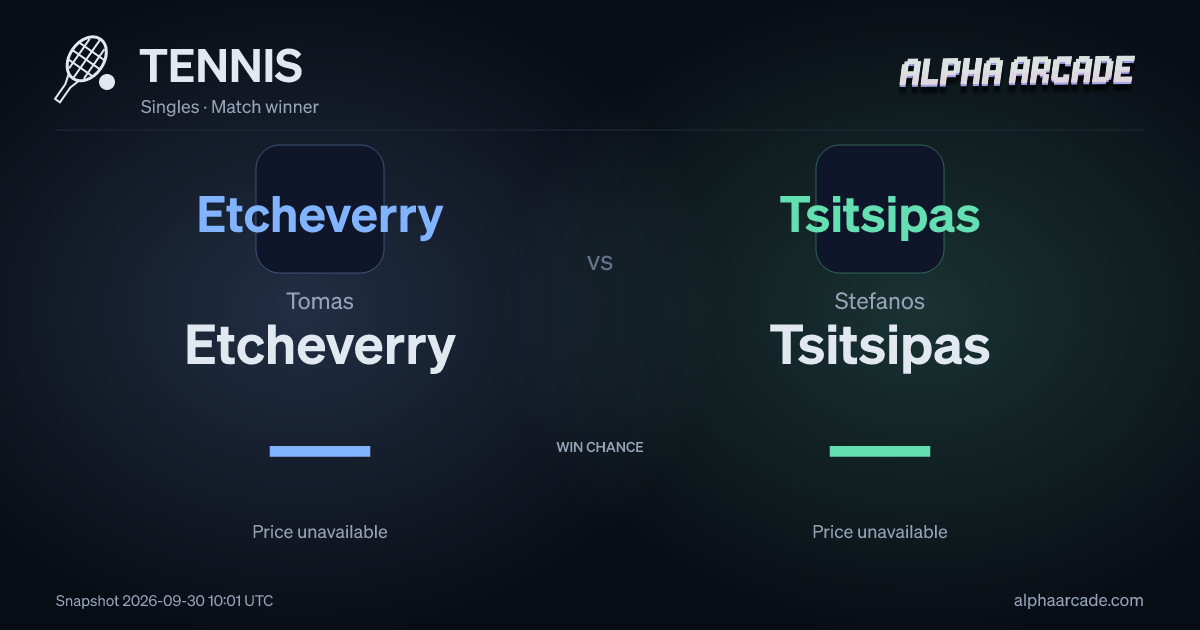 TENNIS: Tomas Etcheverry — / Stefanos Tsitsipas —