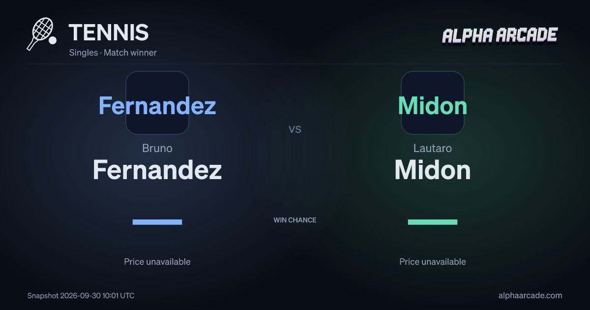 TENNIS: Bruno Fernandez — / Lautaro Midon —