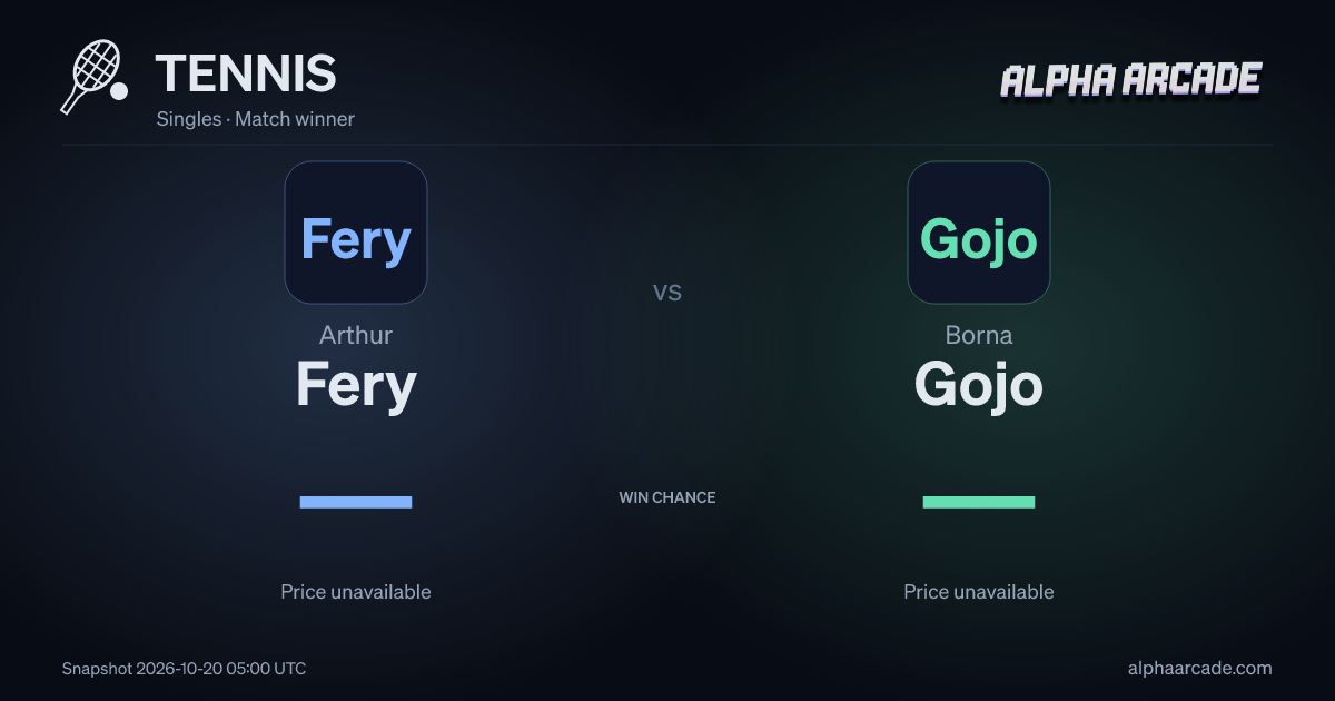 TENNIS: Arthur Fery — / Borna Gojo —