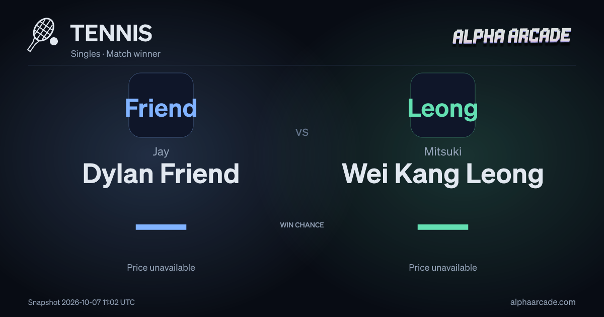 TENNIS: Jay Dylan Friend — / Mitsuki Wei Kang Leong —