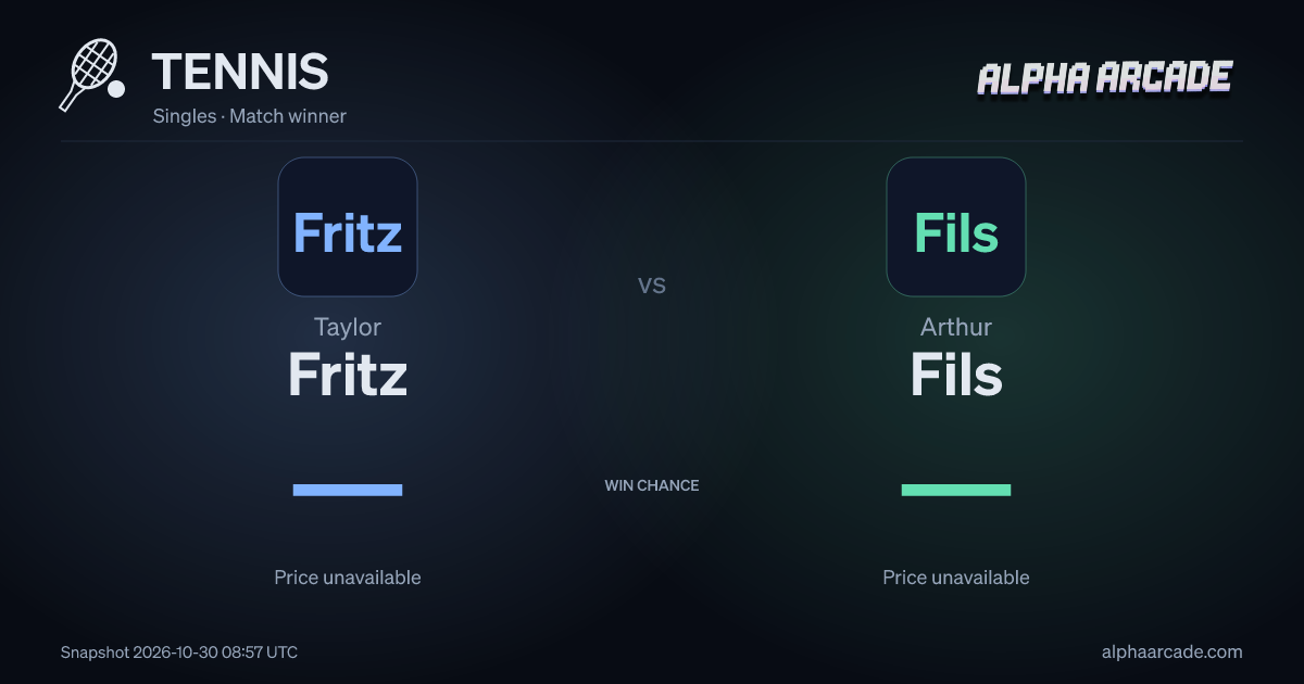 TENNIS: Taylor Fritz — / Arthur Fils —