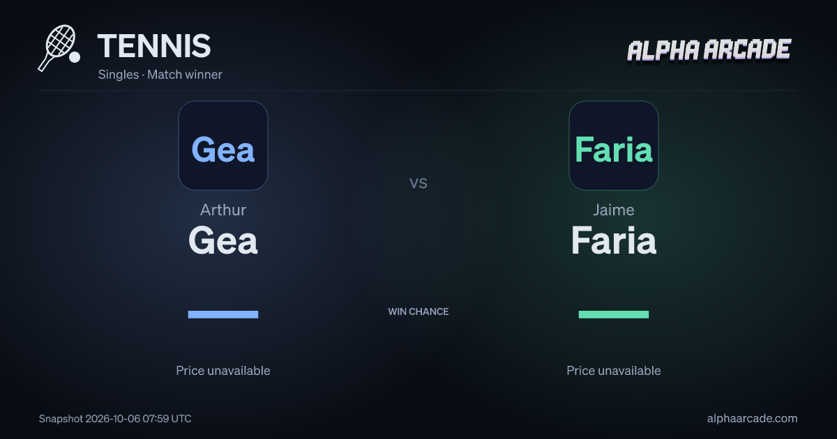 TENNIS: Arthur Gea — / Jaime Faria —