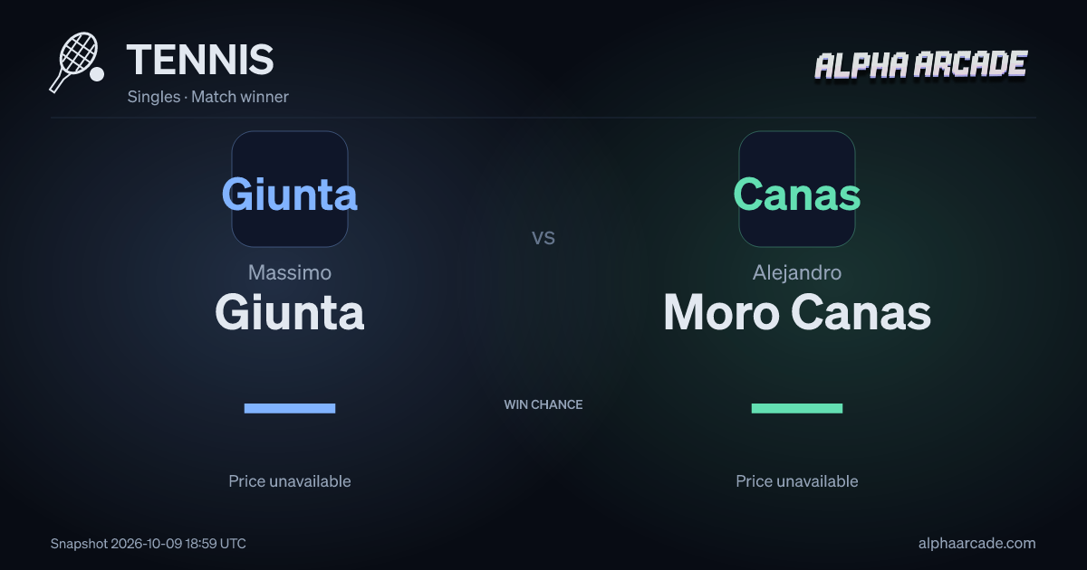TENNIS: Massimo Giunta — / Alejandro Moro Canas —