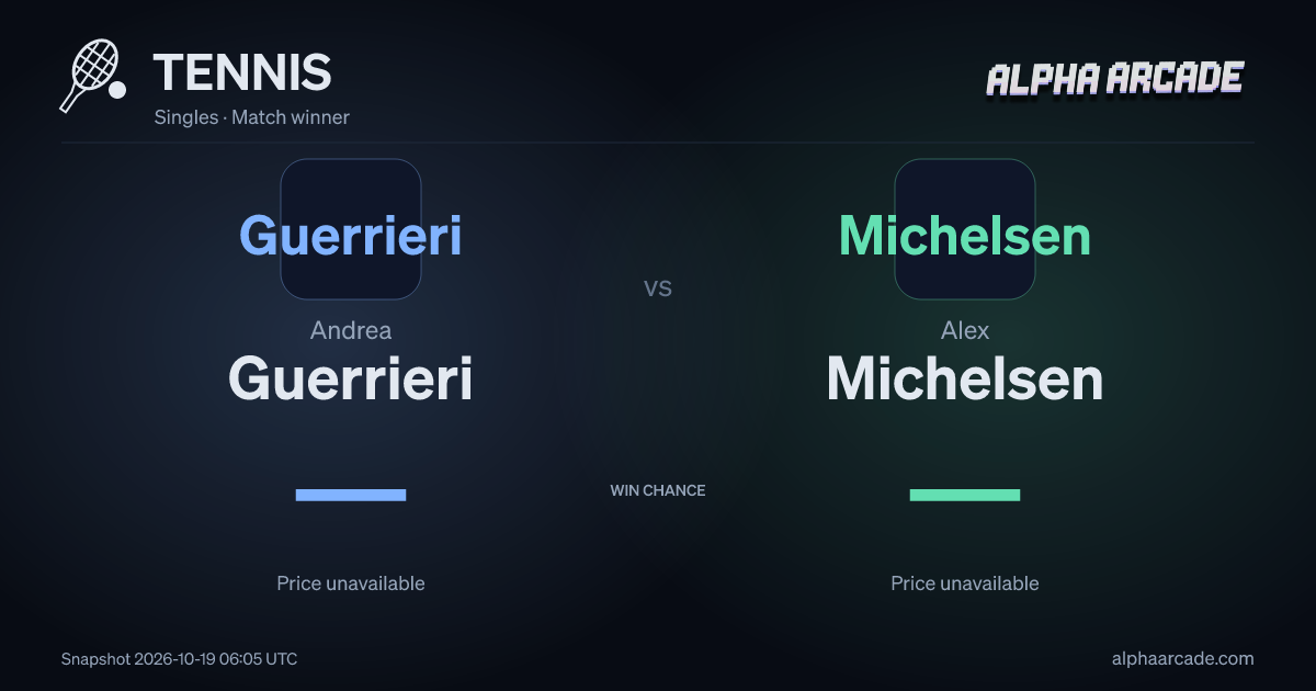 TENNIS: Andrea Guerrieri — / Alex Michelsen —