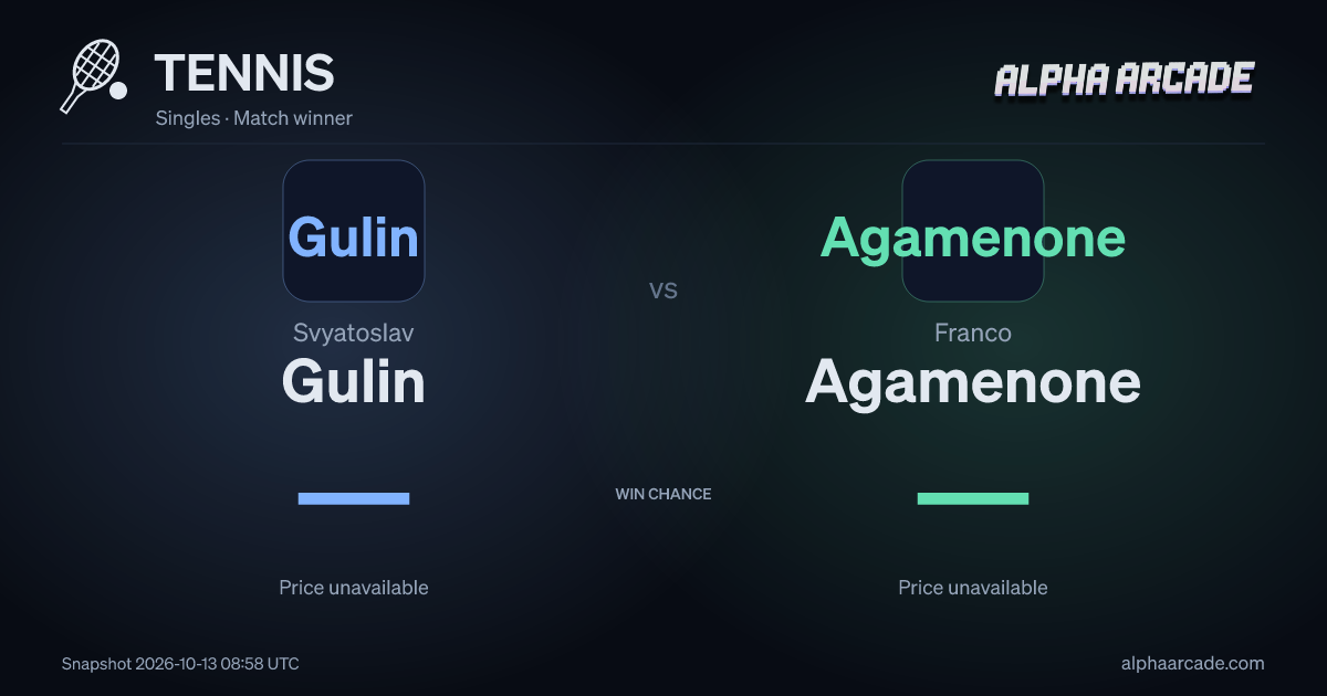 TENNIS: Svyatoslav Gulin — / Franco Agamenone —