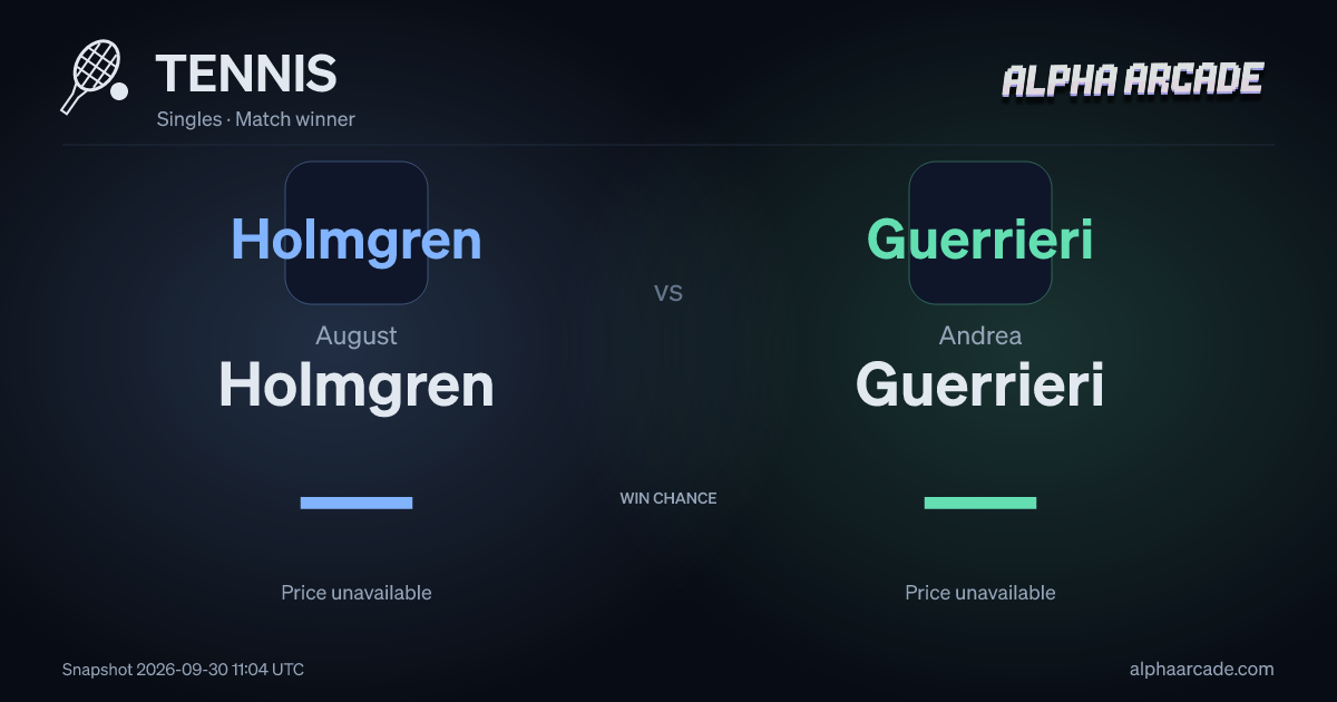 TENNIS: August Holmgren — / Andrea Guerrieri —