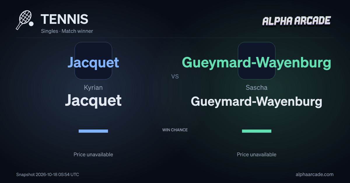 TENNIS: Kyrian Jacquet — / Sascha Gueymard-Wayenburg —