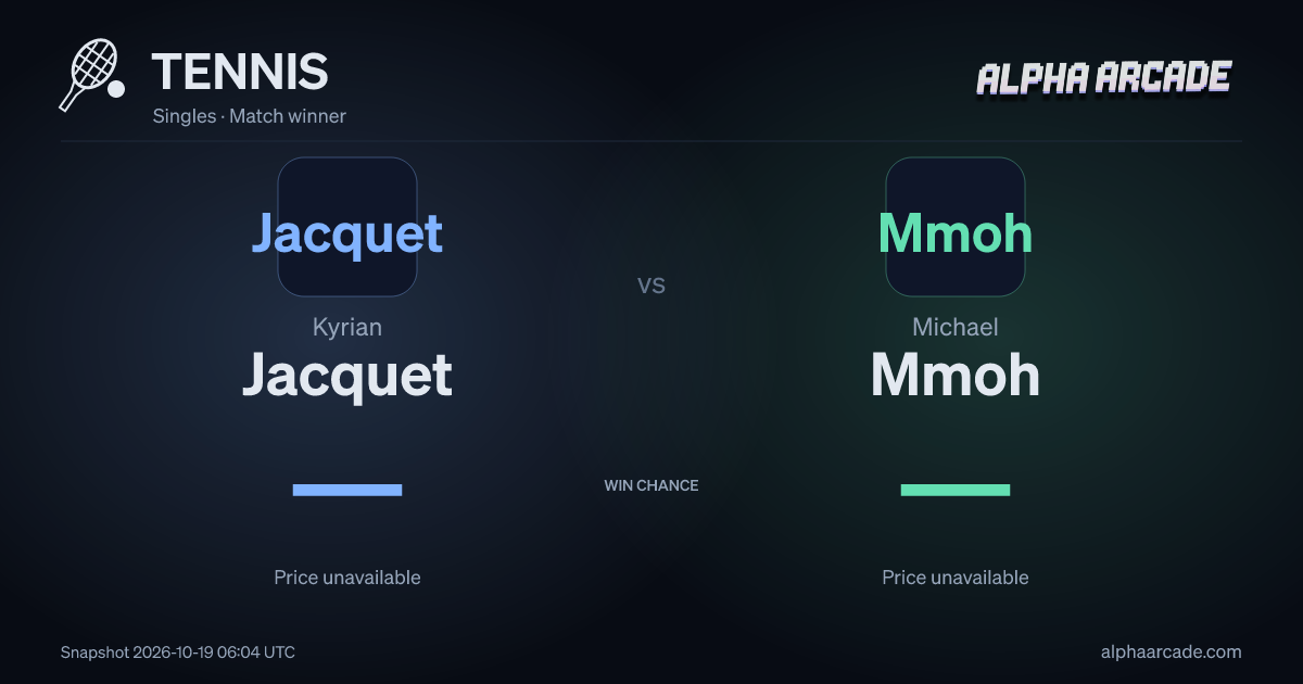 TENNIS: Kyrian Jacquet — / Michael Mmoh —
