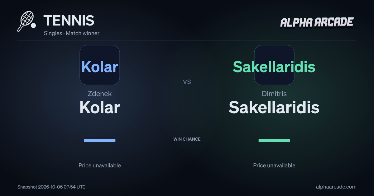 TENNIS: Zdenek Kolar — / Dimitris Sakellaridis —