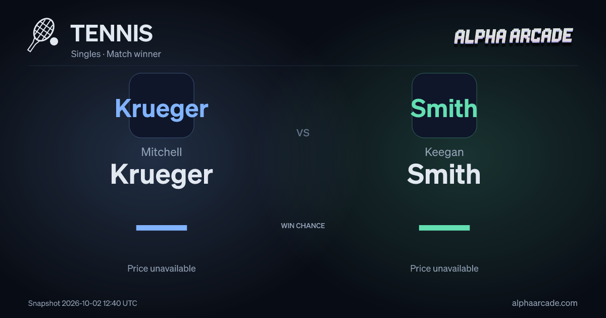 TENNIS: Mitchell Krueger — / Keegan Smith —