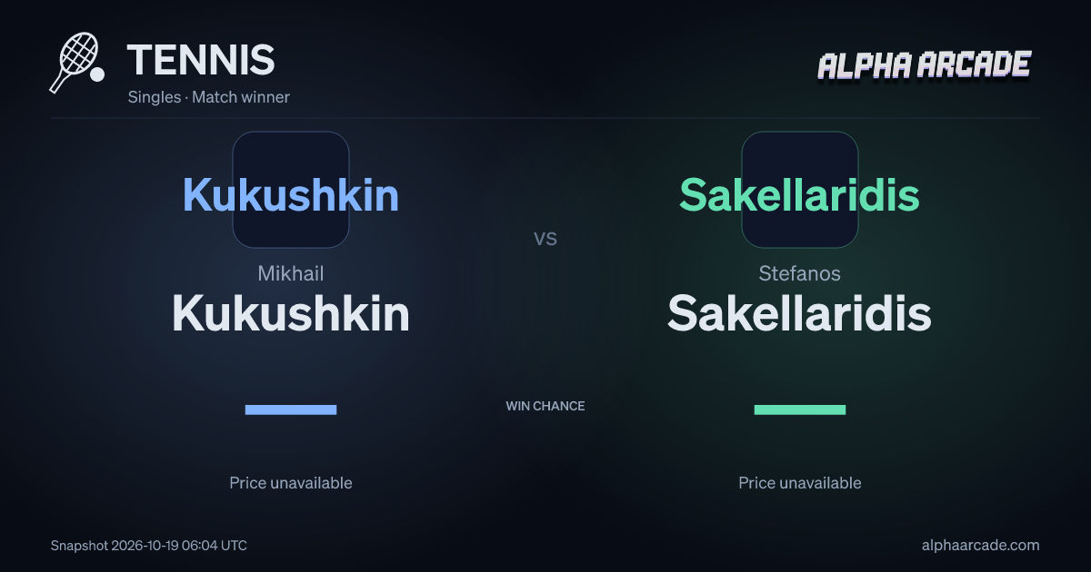 TENNIS: Mikhail Kukushkin — / Stefanos Sakellaridis —