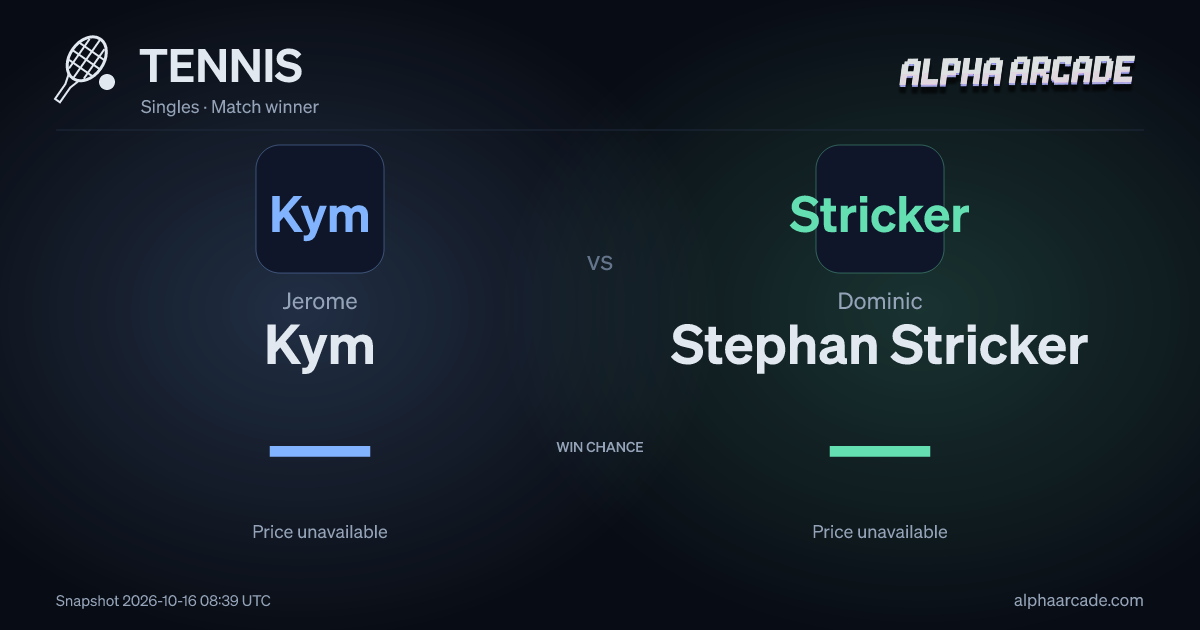 TENNIS: Jerome Kym — / Dominic Stephan Stricker —