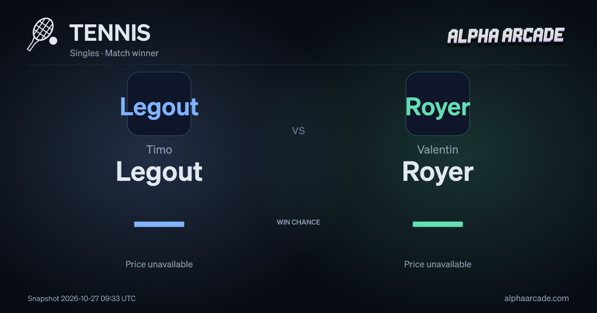 TENNIS: Timo Legout — / Valentin Royer —
