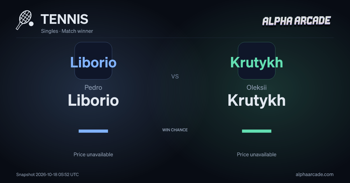 TENNIS: Pedro Liborio — / Oleksii Krutykh —