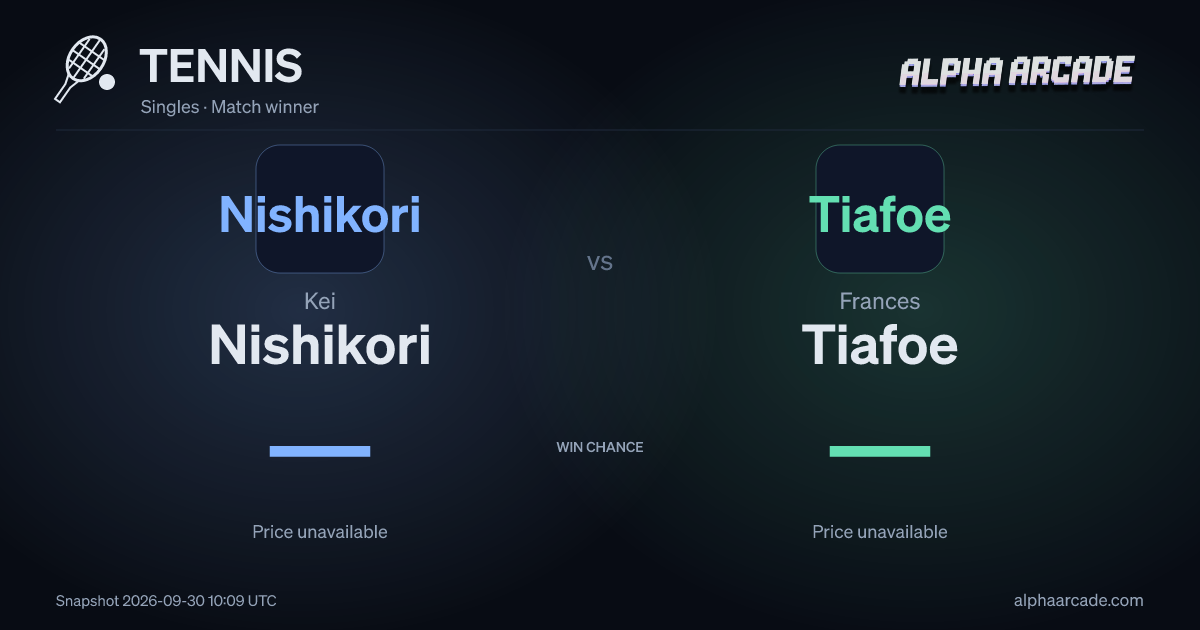 TENNIS: Kei Nishikori — / Frances Tiafoe —