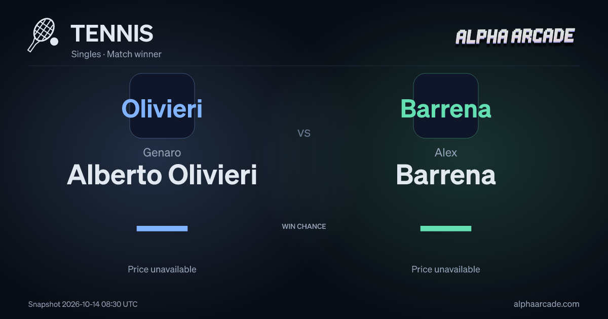 TENNIS: Genaro Alberto Olivieri — / Alex Barrena —