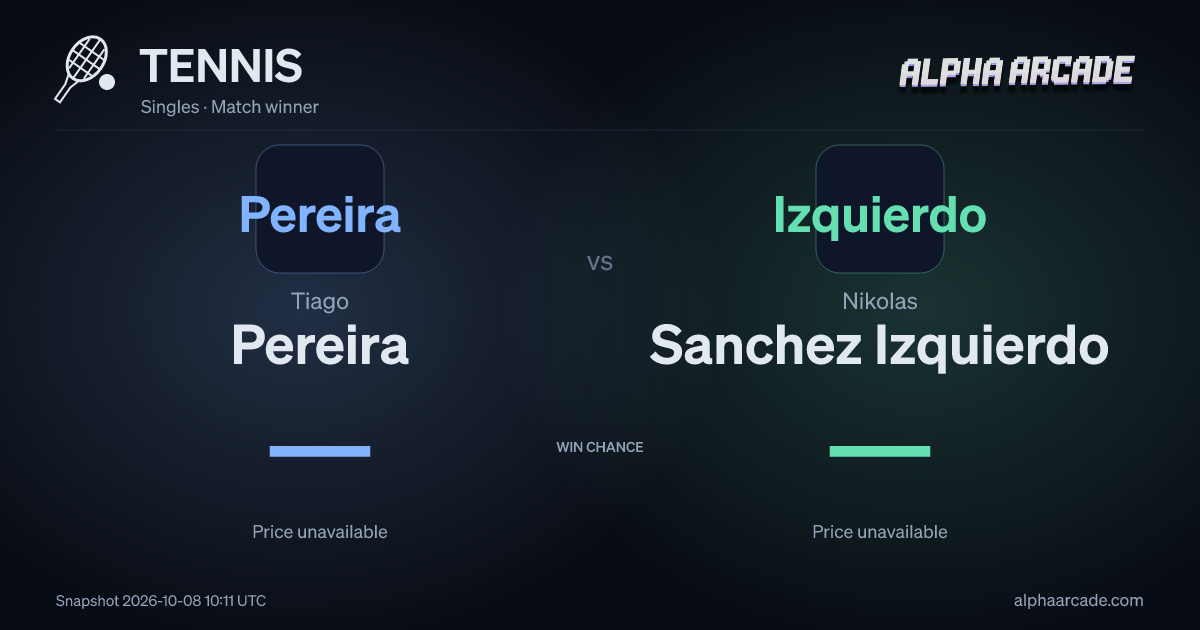 TENNIS: Tiago Pereira — / Nikolas Sanchez Izquierdo —