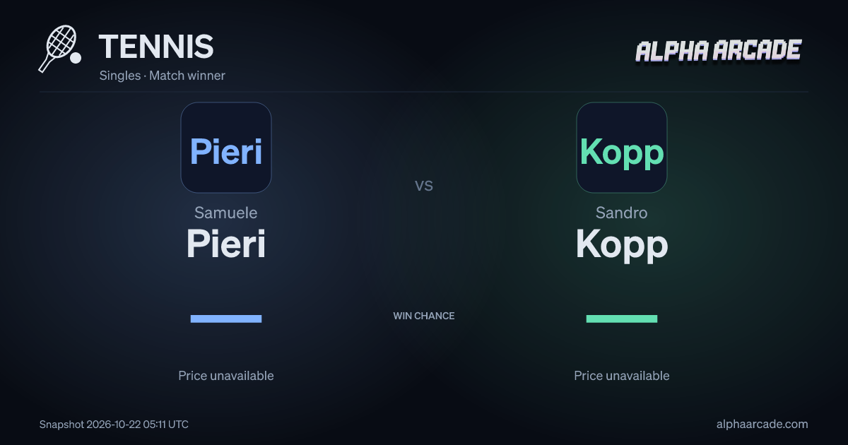 TENNIS: Samuele Pieri — / Sandro Kopp —
