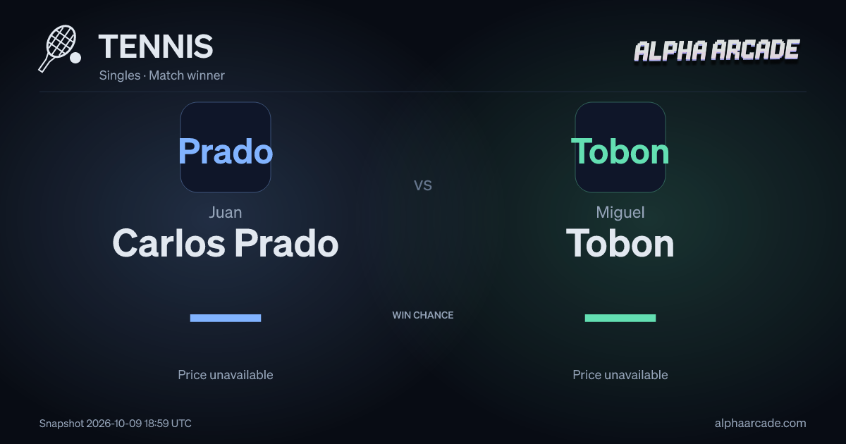 TENNIS: Juan Carlos Prado — / Miguel Tobon —