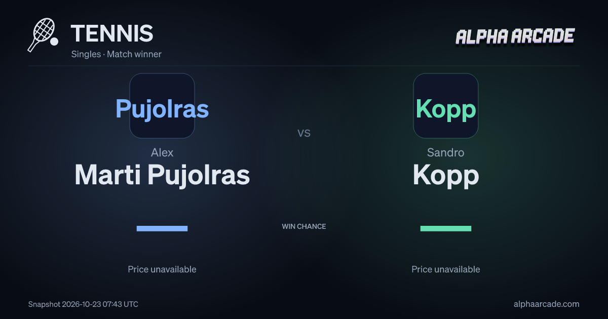 TENNIS: Alex Marti Pujolras — / Sandro Kopp —