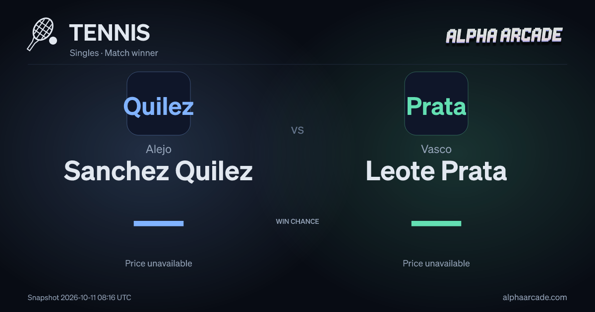 TENNIS: Alejo Sanchez Quilez — / Vasco Leote Prata —